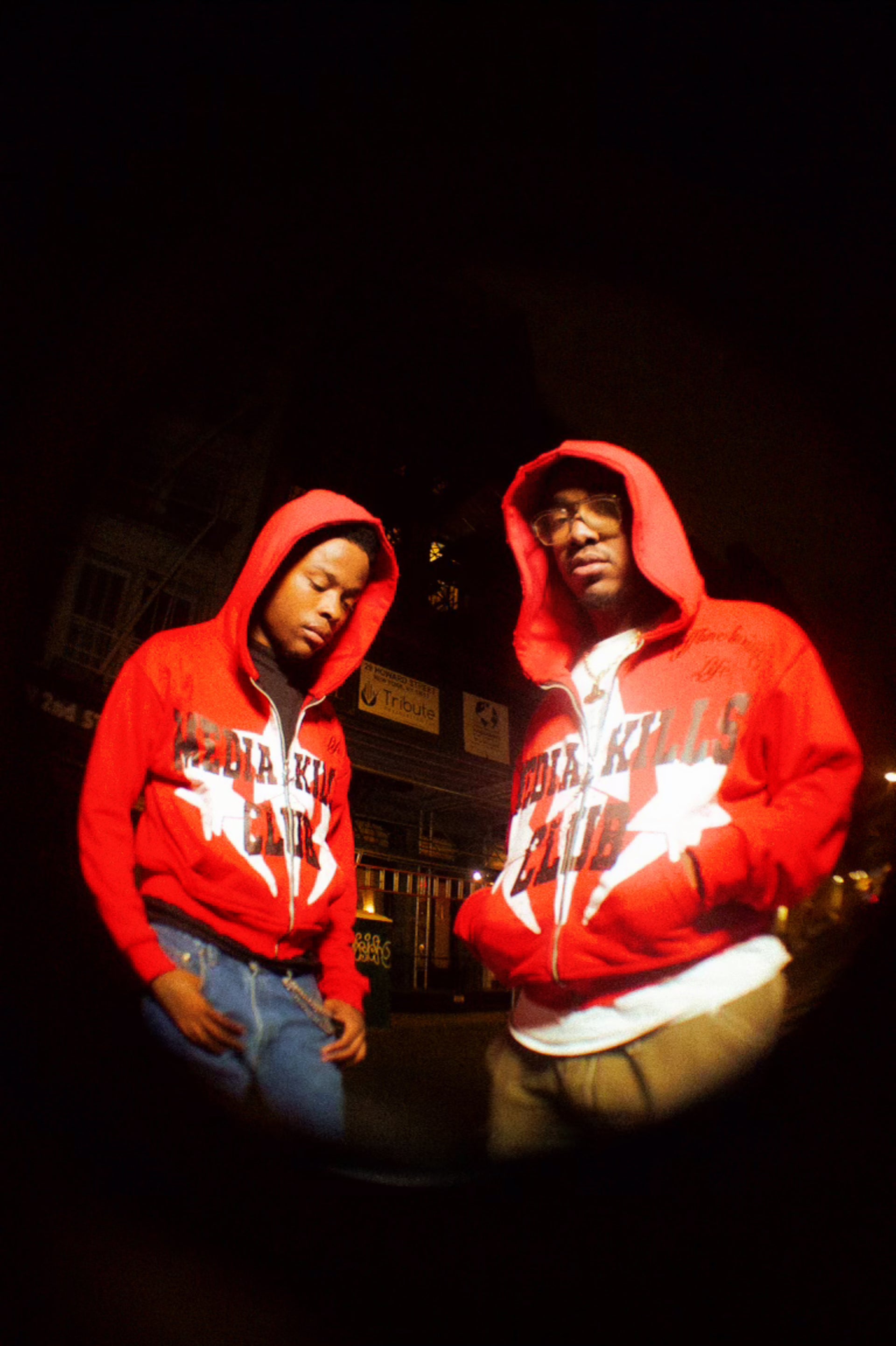 MKC Offline Living Life Red Zip-Up Hoodie